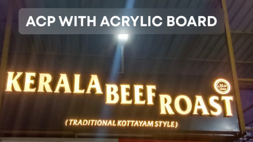 ACP with Acrylic Board Example 3